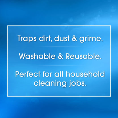Multipurpose Microfiber Household Cleaning Cloth & Wipe, Multicolor, 12 Count